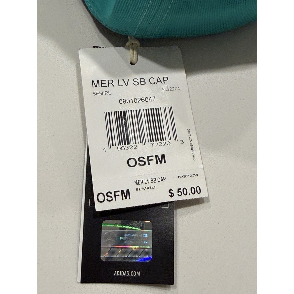 Adidas Mercedes AMG Petronas Formula One Team Las Vegas Snapback Cap KG2274 NWT - Picture 3 of 11